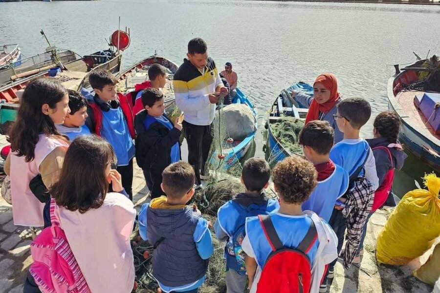 Young people learning about the coast